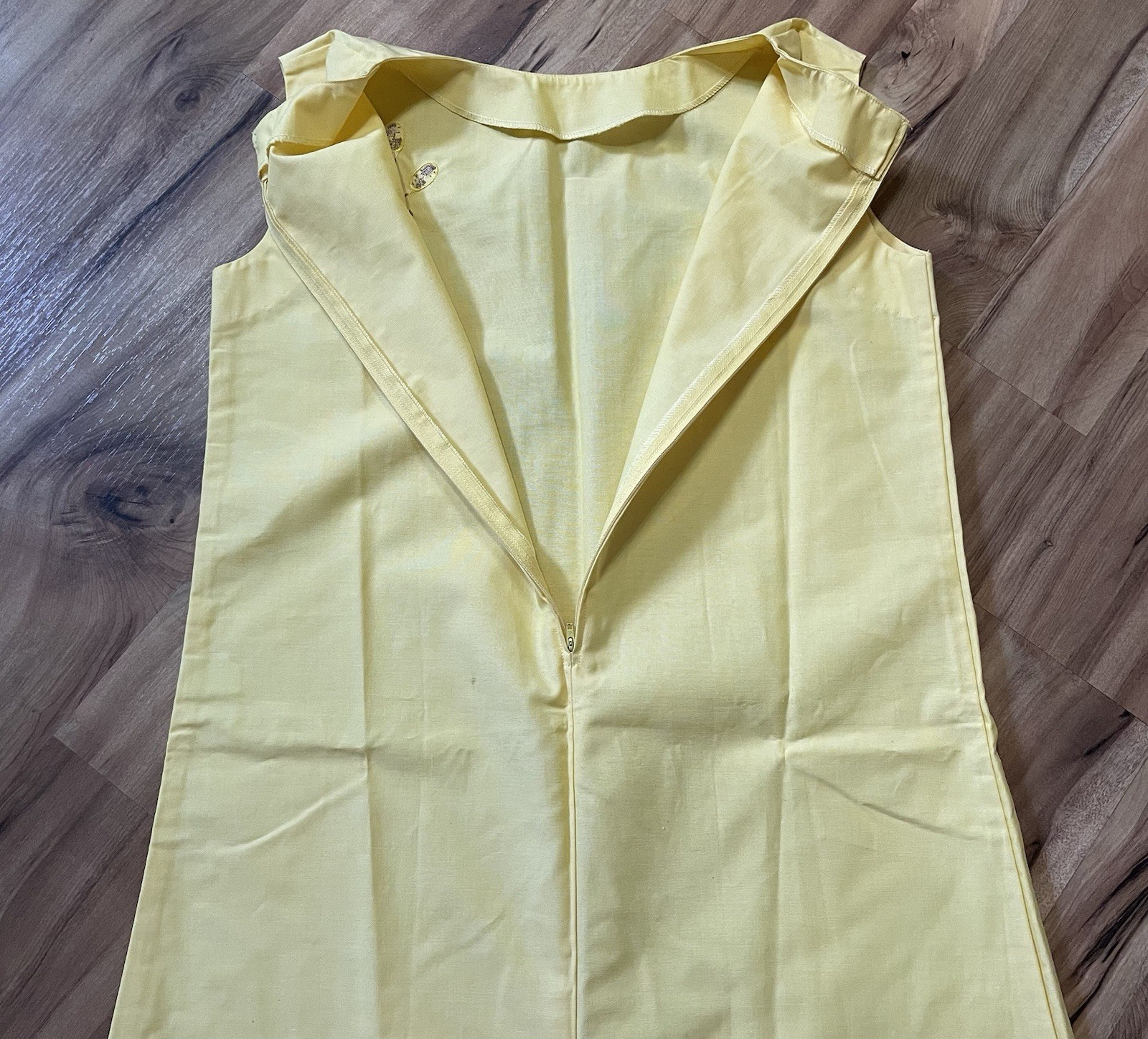 VTG 60/70s Dutchmaid Yellow Tennis Dress-Embroidered Rackets-Preppy-Mad Men vibe