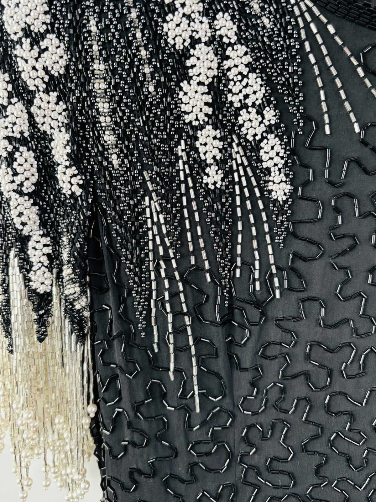 VTG 80’S LILLIE RUBIN EMBELLISHED BEADED SEQUIN EVENING COCKTAIL DRESS GOWN*S