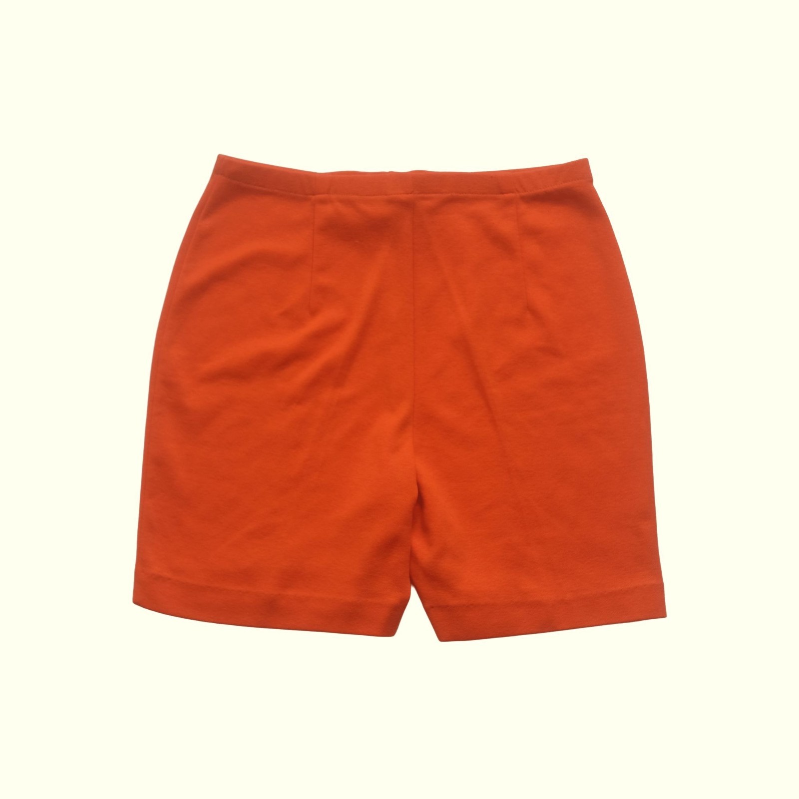 70s 60s VTG ACTIVE COTTON WIDE LEG ORANGE 7″ SHORTS CATALINA USA MADE SZ 16