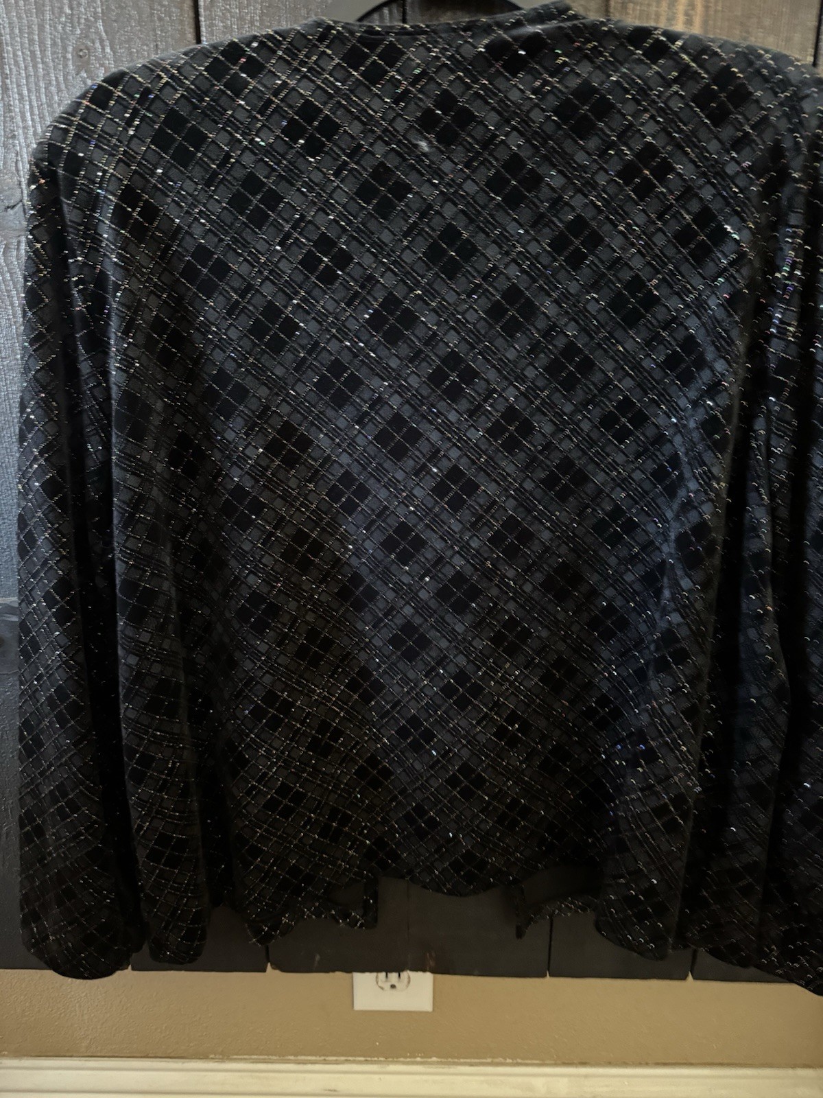 R&K Evening Vintage Cardigan See Photos For Measurments Black Sparkles #111