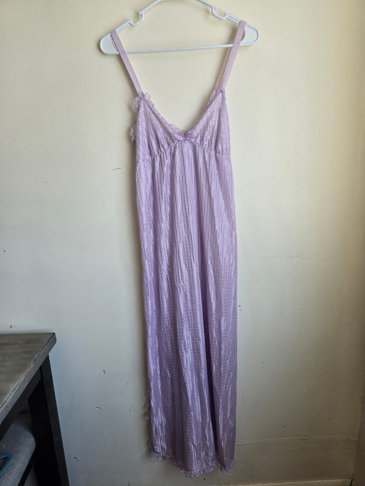 Vintage Bliss New York Purple Slip-On Nightgown Dress Size Medium