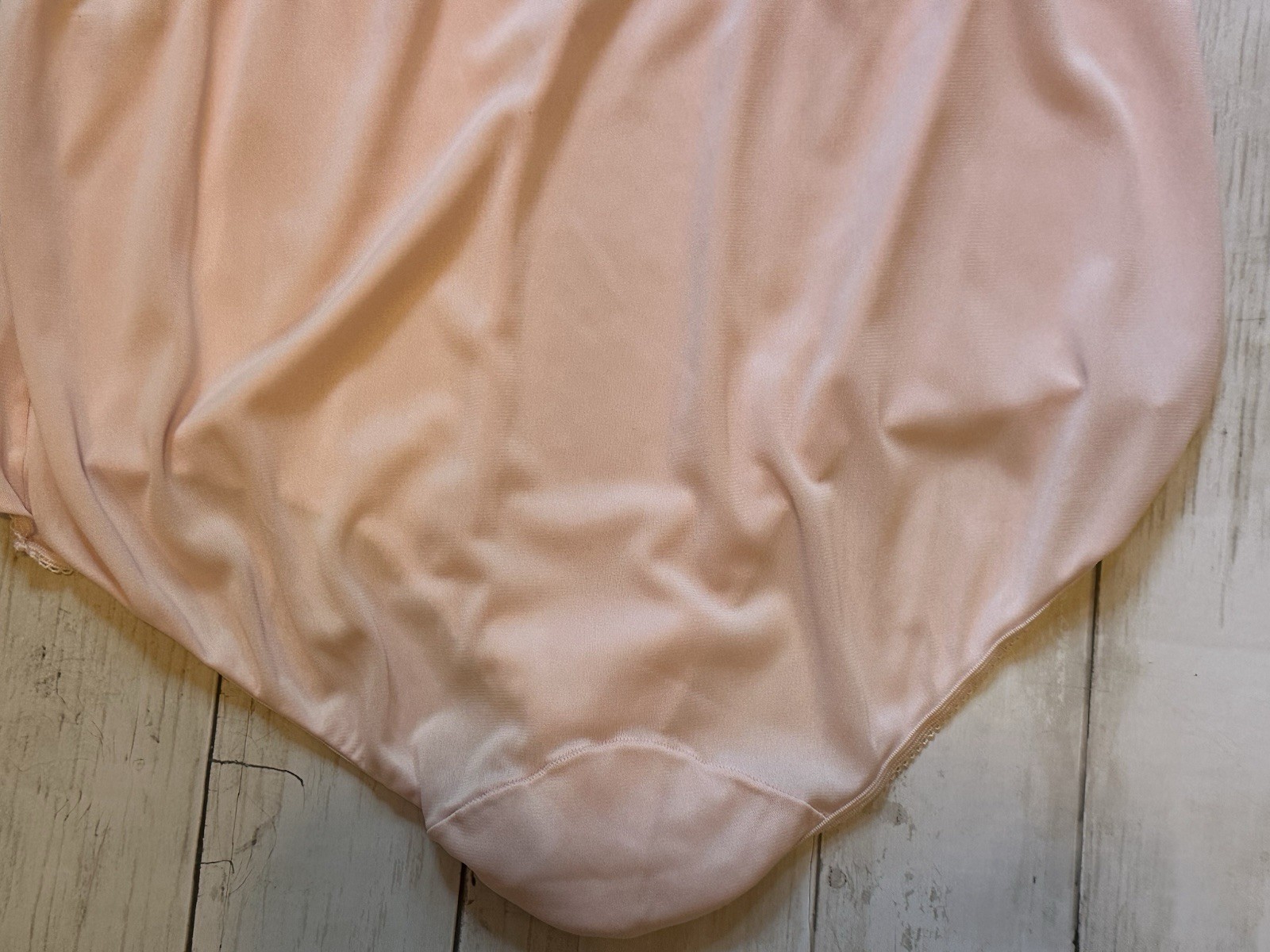 Vintage SEARS Acetate Silky Panty Pillow Tab Mushroom Gusset Pink Size 9