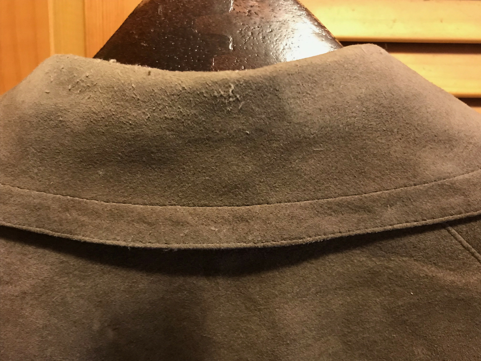 Vintage Count Romi LTD Ultra Suede Womans Double Breasted Trench Coat Sz 8 Brown