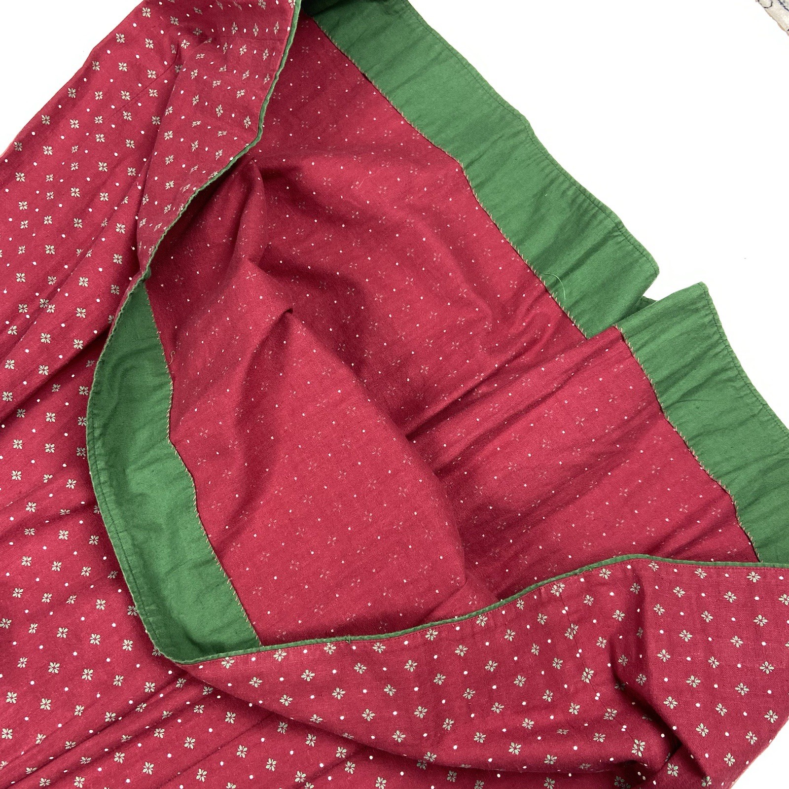 Vintage Women’s Red & Green Dirndl Dress Oktoberfest German Bavarian 40