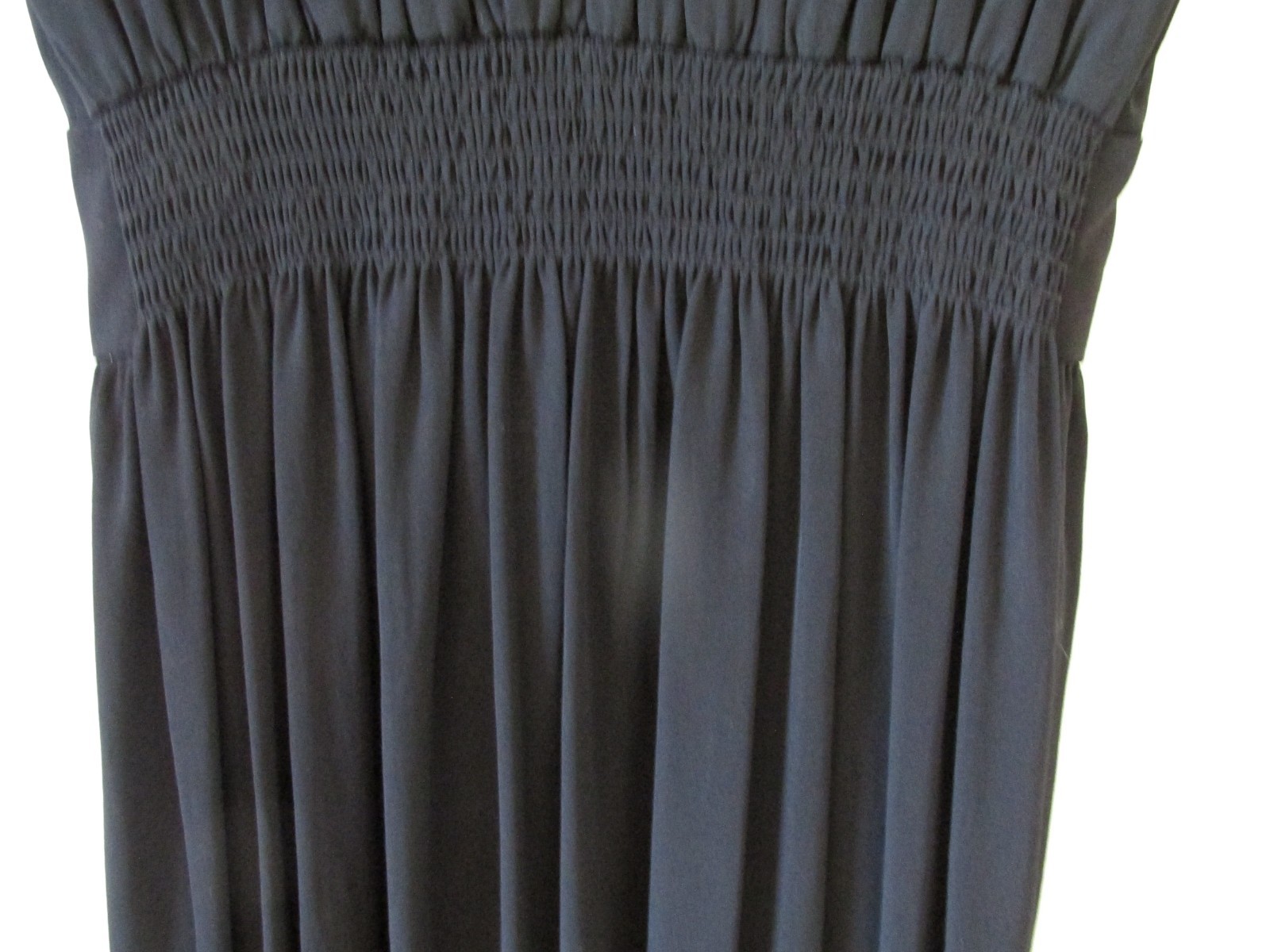VTG NEW 80s R.E.O ORIGINALS MIDI DRESS-BLACK w LARGE WHITE COLLAR Sz 12 BEAUTY!