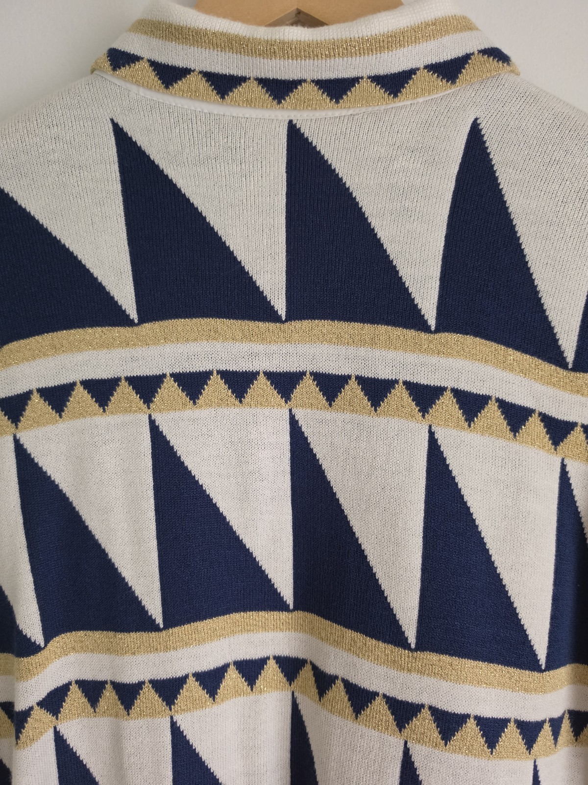 Vintage 80s Voyager by Patchington Zip Front Sweater USA Nautical Size Small