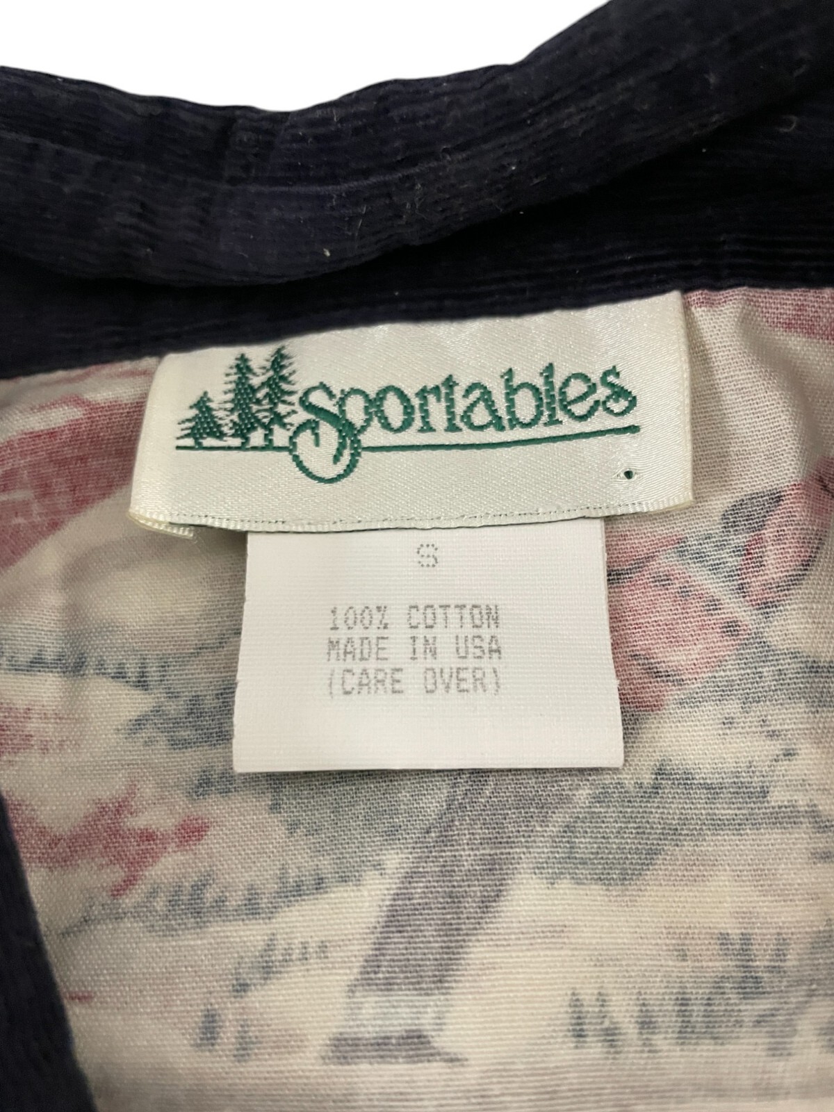 Sportables Button Up Shirt Winter Snow Scene Vintage Women’s Small