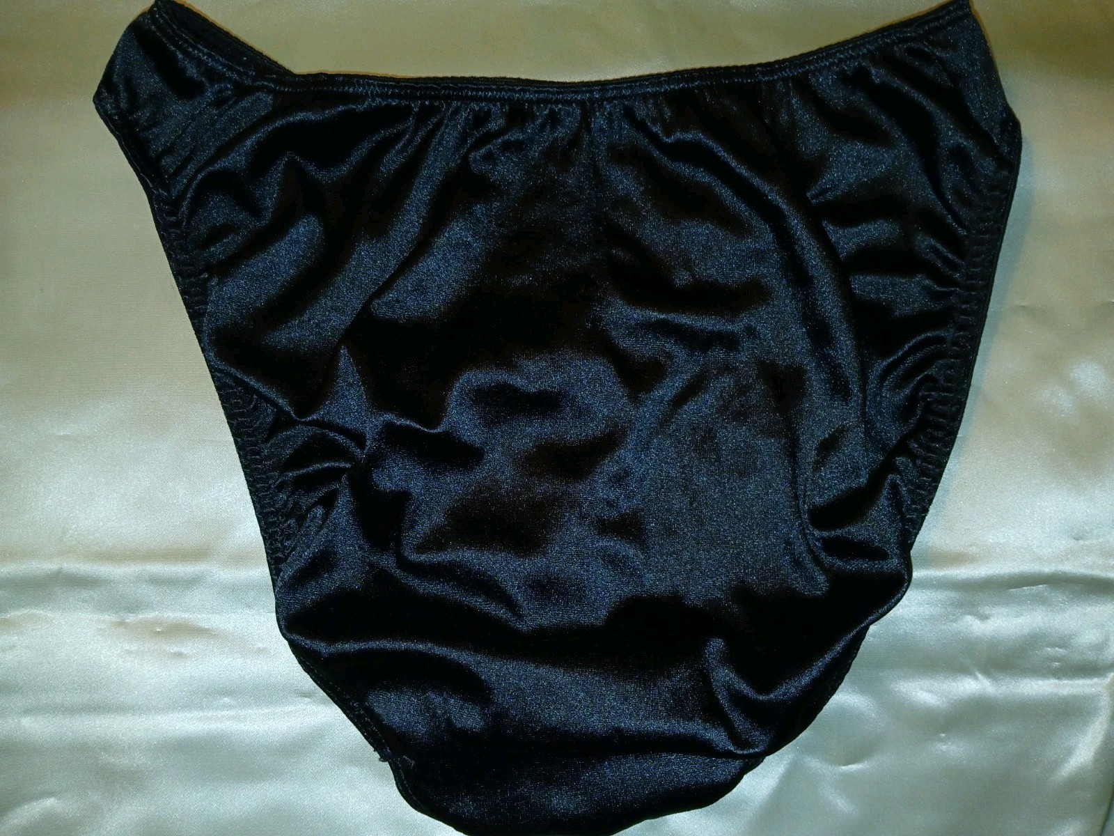 Vintage 90s Victoria’s Secret Black Satin Second Skin Hipster Bikini Panties M