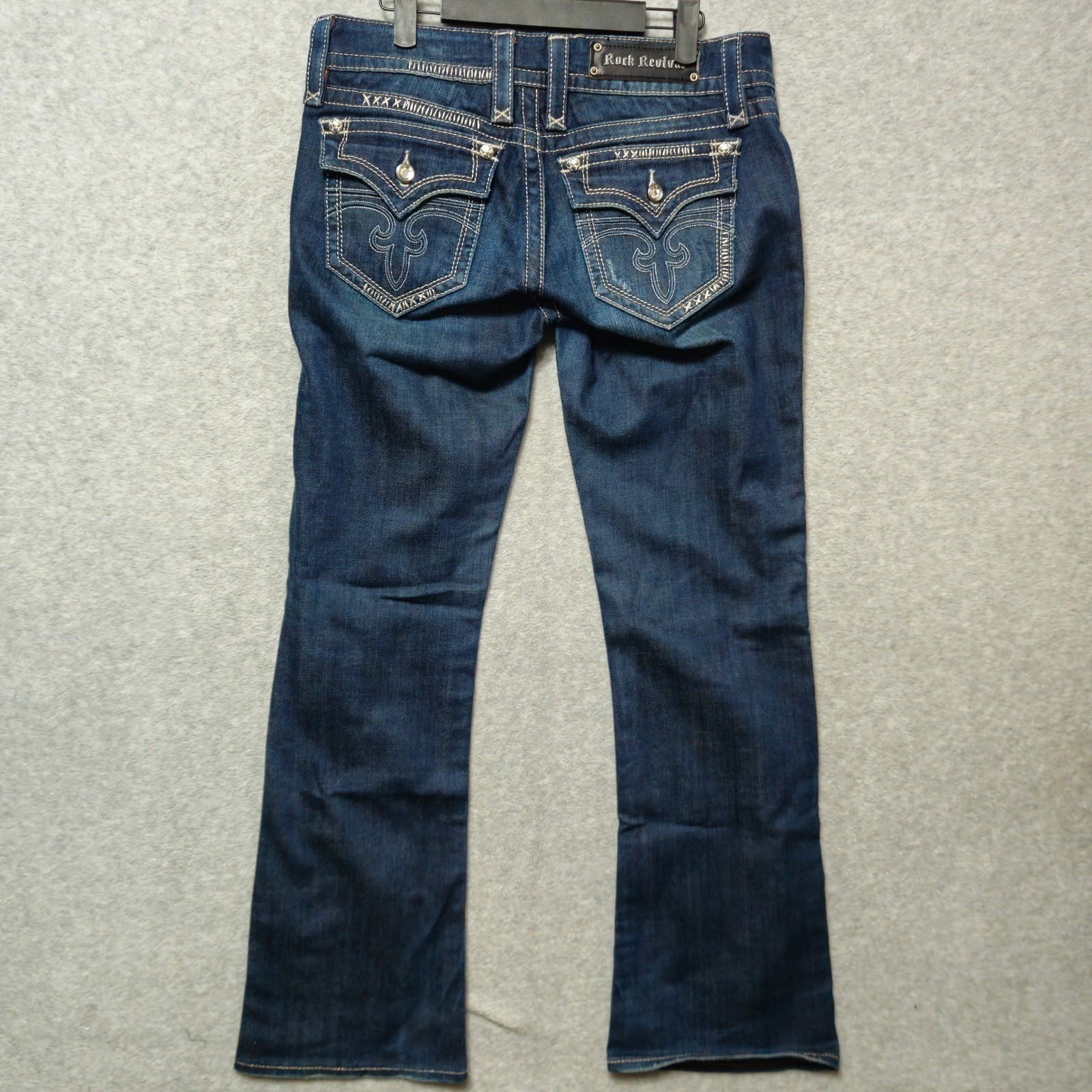 ROCK REVIVAL Jeans Womens 31 Blue Celine Boot Stretch Embroidered Denim Y2K