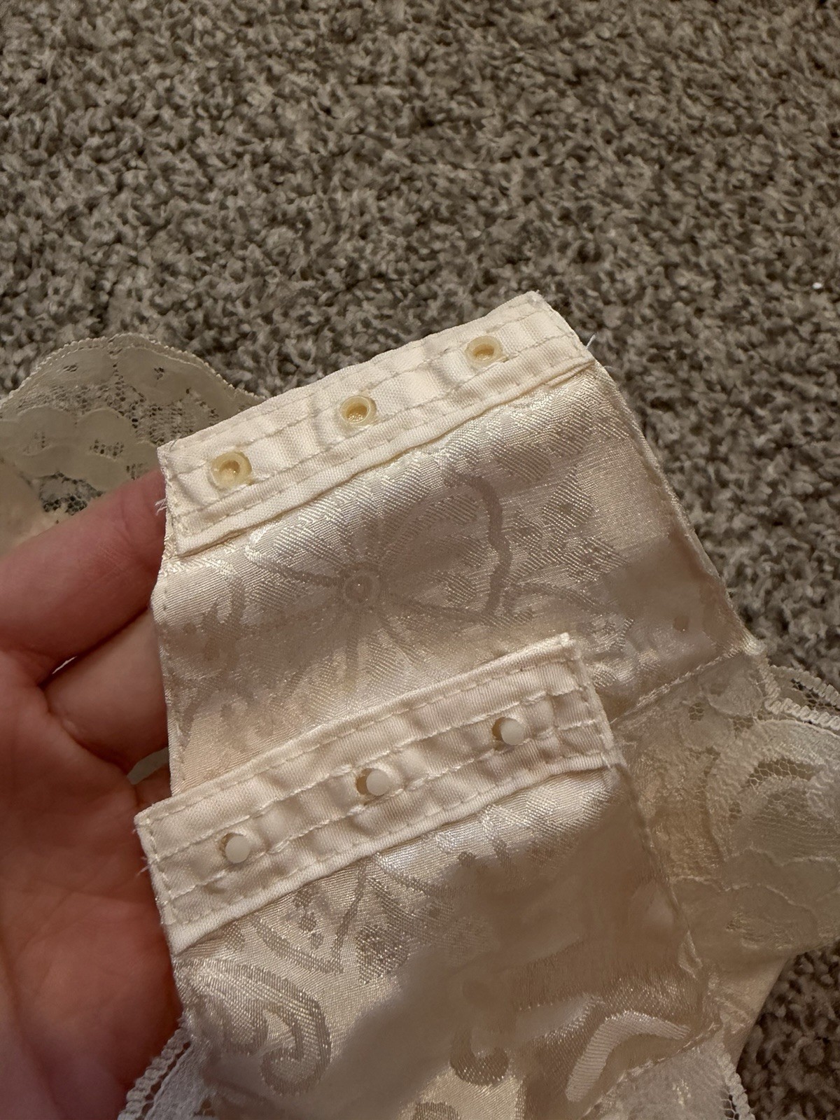 NWT Vintage Victoria’s Secret Gold Label Cream Lace Bridal Teddy Lingerie Size L