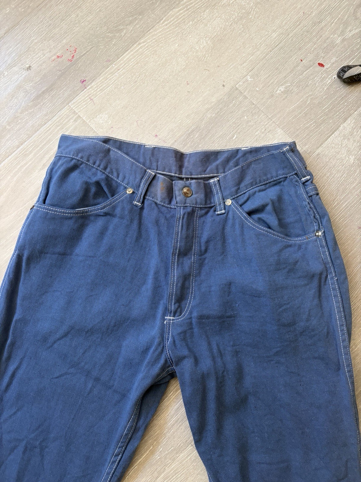 Vintage 60s-70s Blue Sears Jeans Women’s Denim Pants Straight Leg