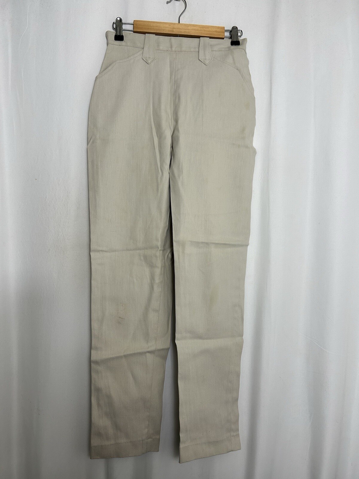 Vintage 1960s Lee Stretch Frontier Lady Twill High Waist 13” Rise Pants 26×29
