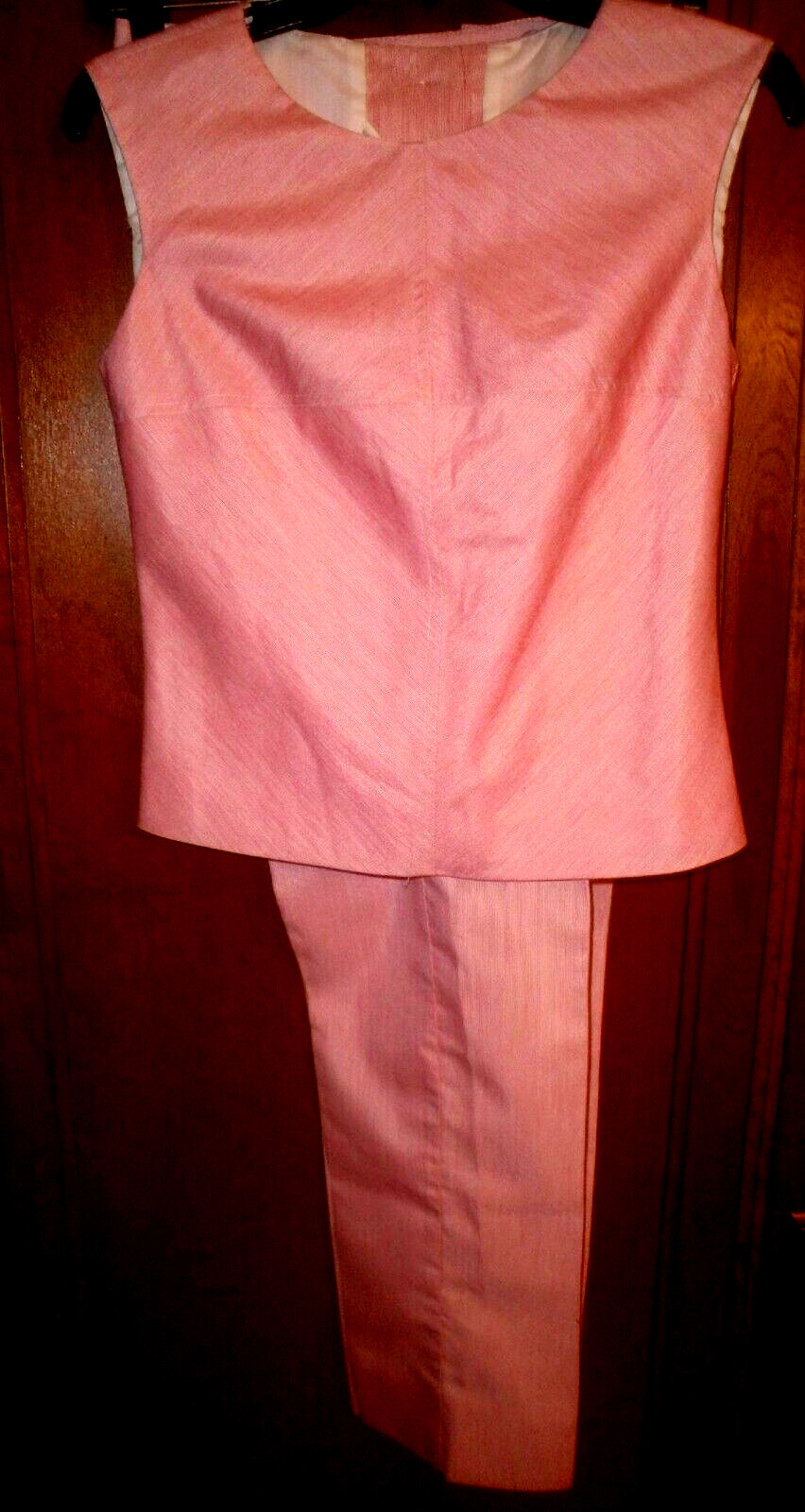 Vintage Mid Century 1950s Fleishman California Summer Outfit Top & Capri Slacks