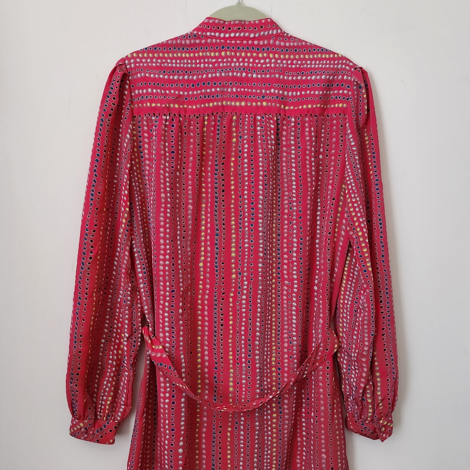 Vintage Schrader Sport New York 100% Polyester Belt Dress 10 Made in Korea
