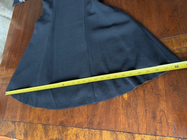 VINTAGE GIANNI VERSACE VERSUS BLACK SUSPENDER DRESS WITH MEDALLIONS SZ 30/44