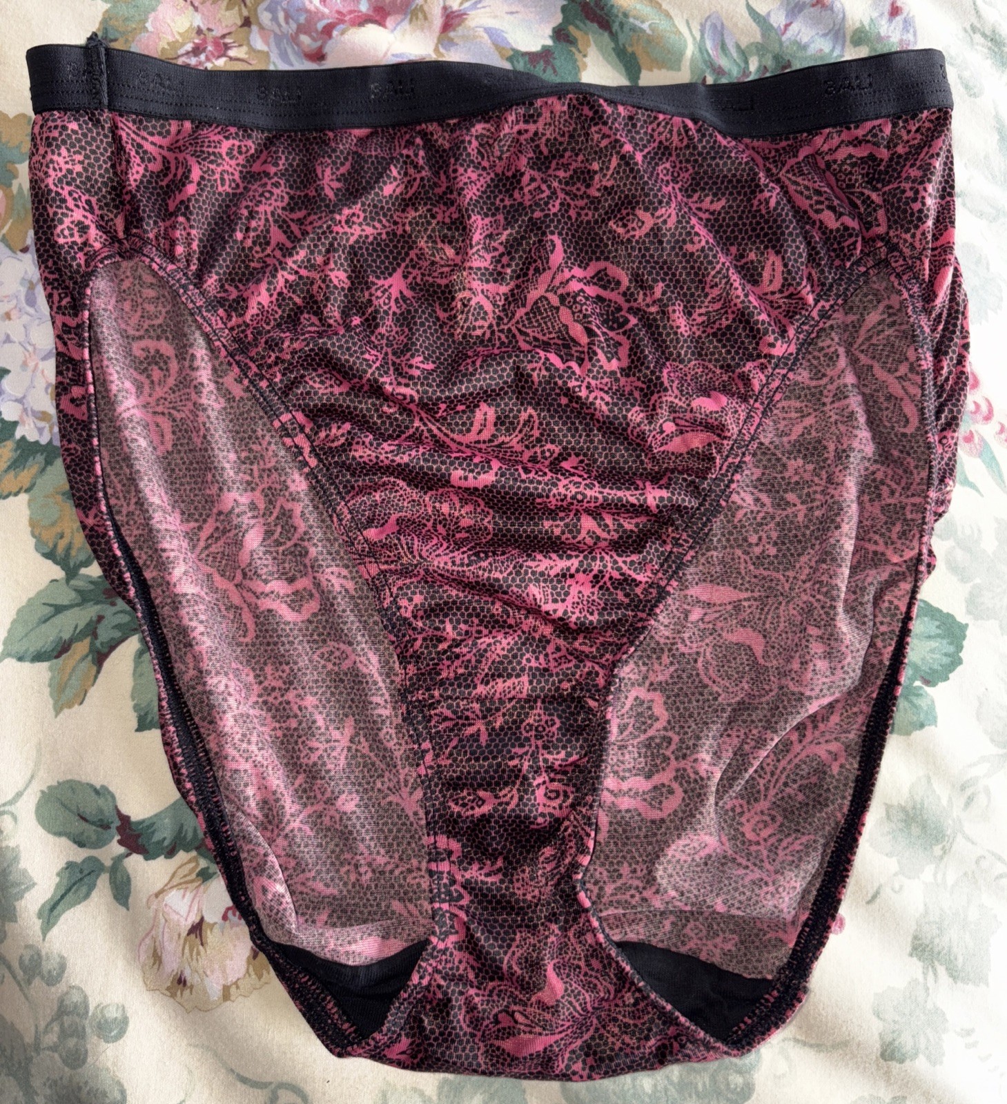 Bali Y2K Vintage Buttery Soft 7 L Panty French Brief High Waist Bikini Underwear