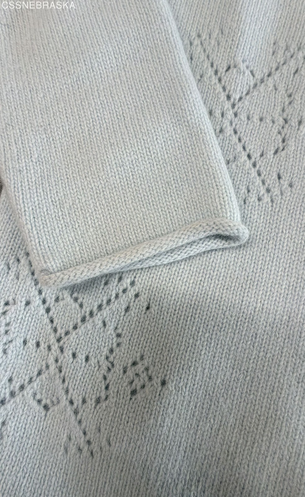 Jillian Jones Women’s Vintage Y2K Light Blue Snowflake Angora Sweater Size M