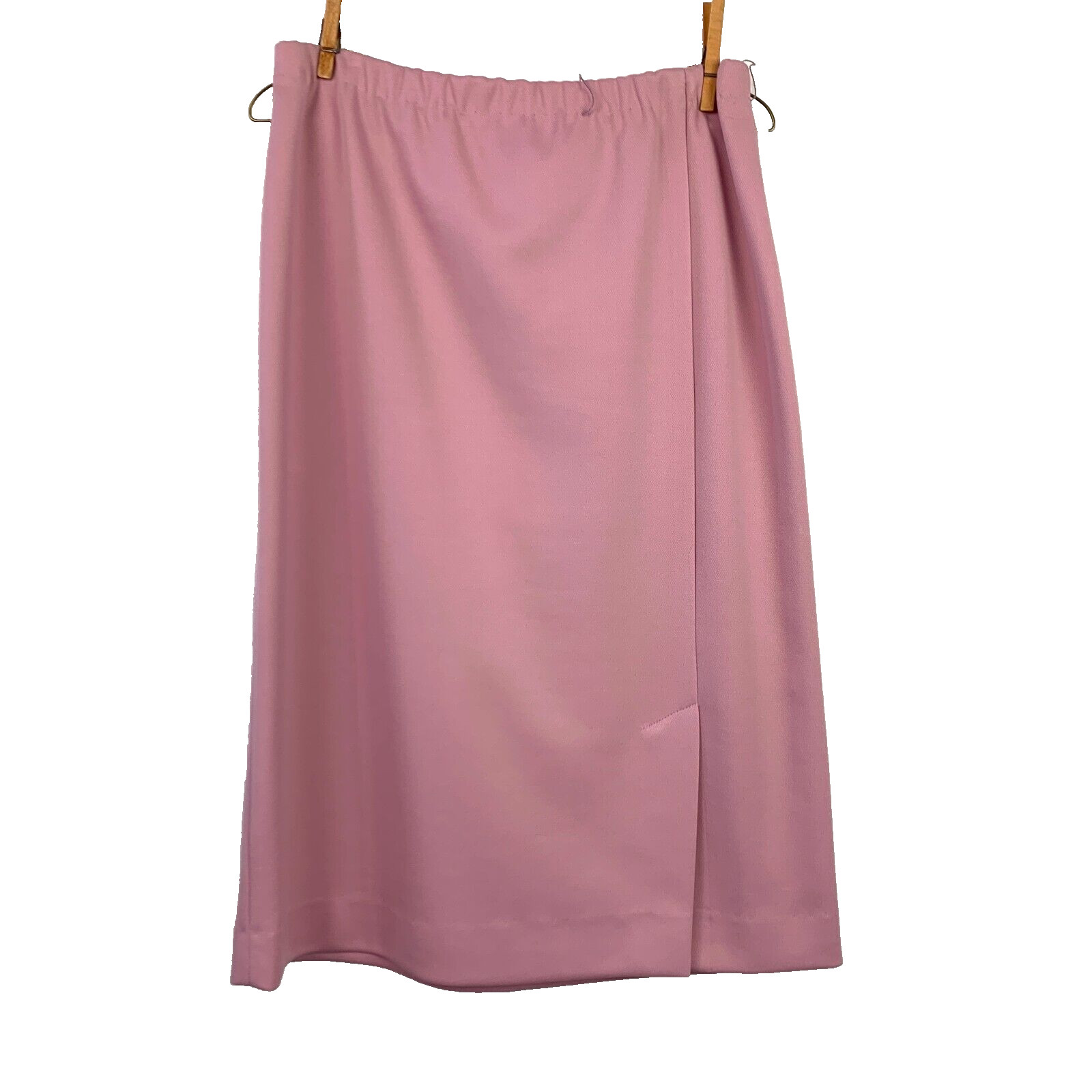 Vintage Mr Beau by RL Davis Lavender Double Knit Polyester Elastic Waist Skirt