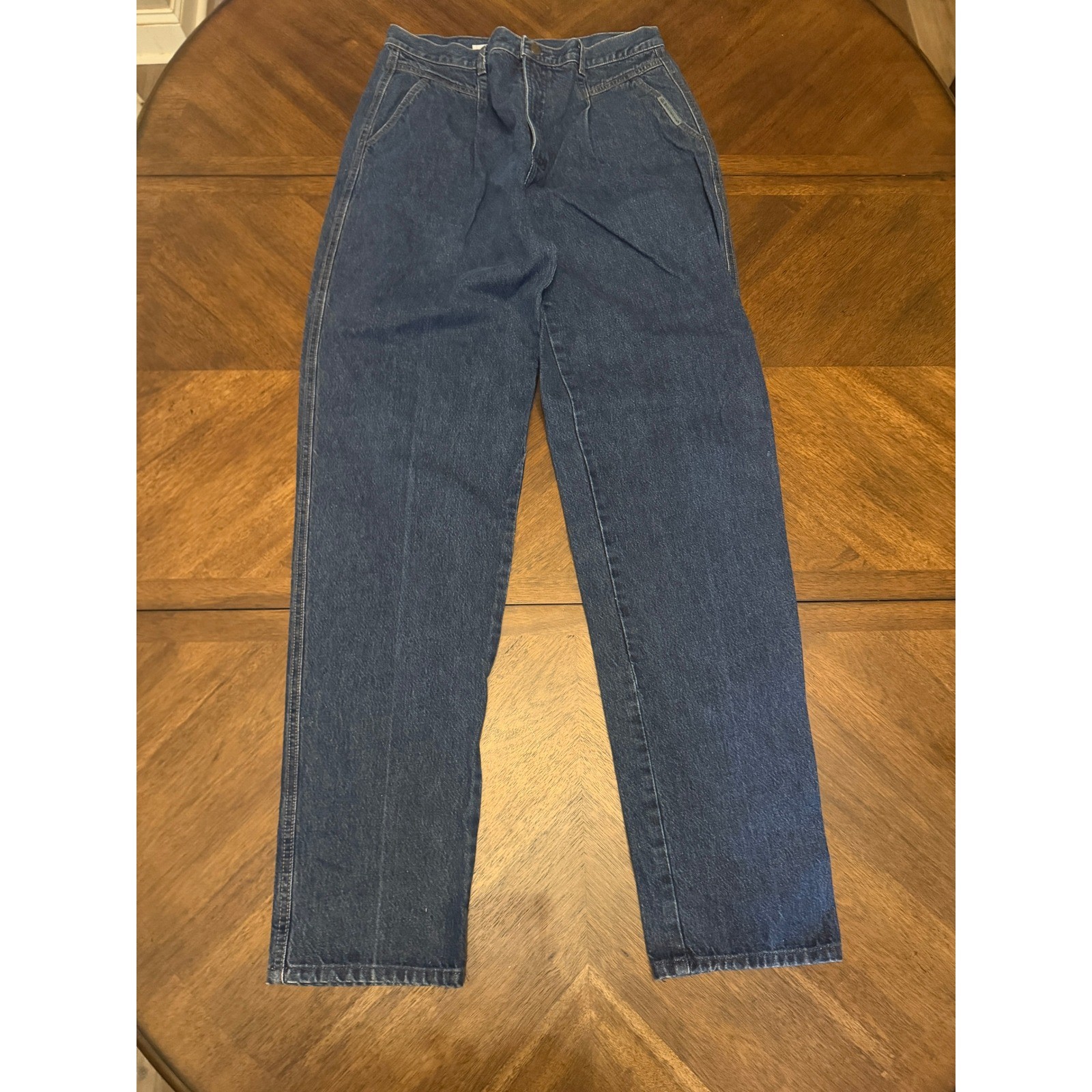 Vintage Rocky Mountain Clothing Co High Waisted Pleated Jeans Made in USA 17/18