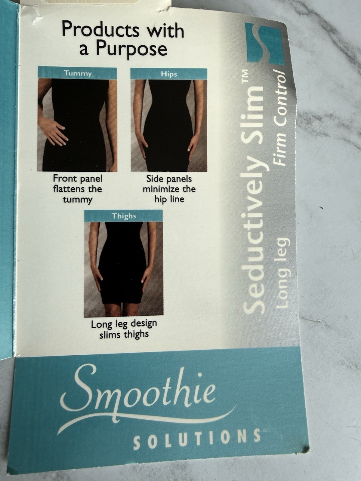 Vintage Seductively Slim By Smoothie Girdle No Garter Size M NEW Ivory