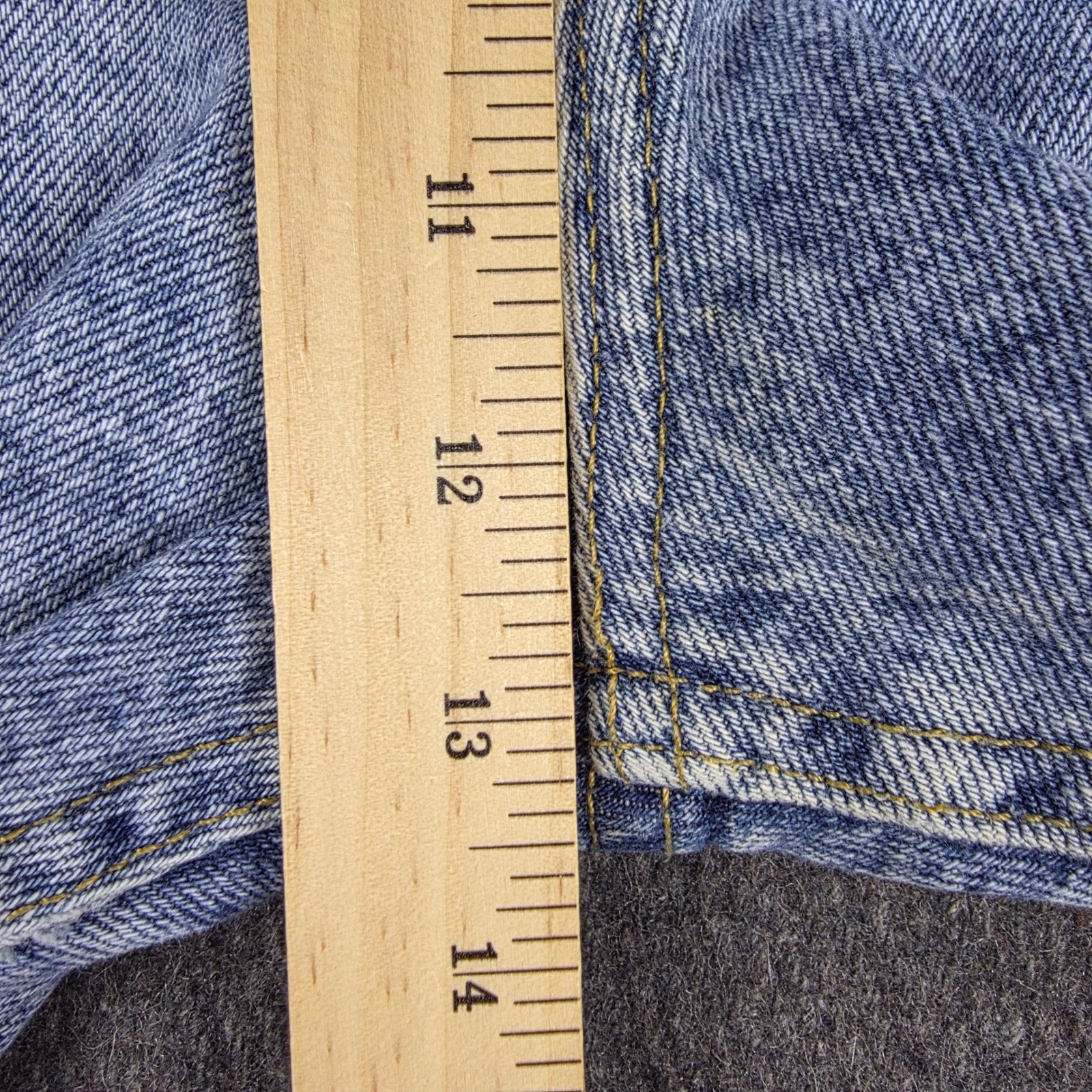 VTG Lee Riders Jeans Women 16 Med Light Blue High Waisted Tapered Made in USA