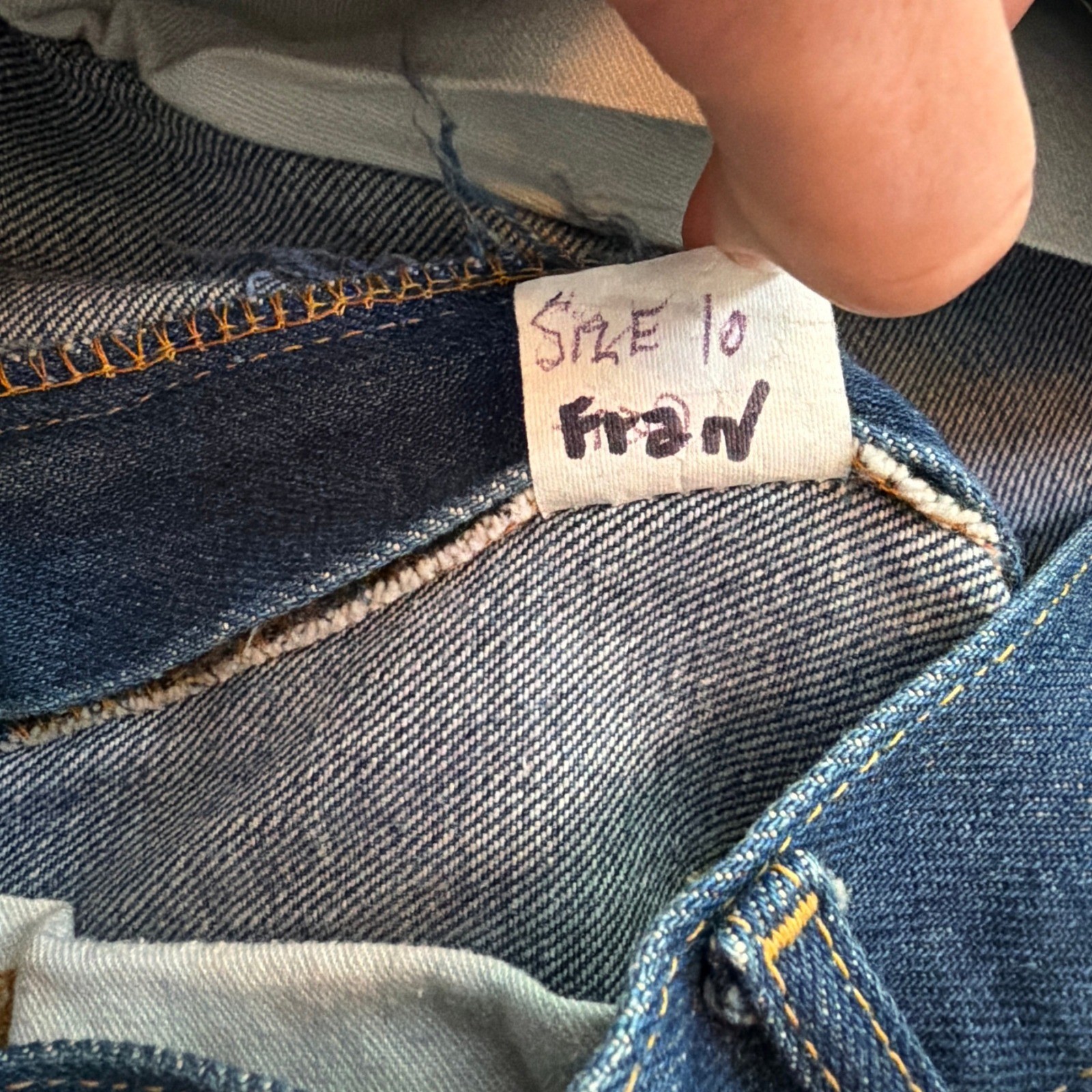 Lee Riders Vintage 1970s High Waist Dark Wash Jeans 25″ Waist Petite USA Made
