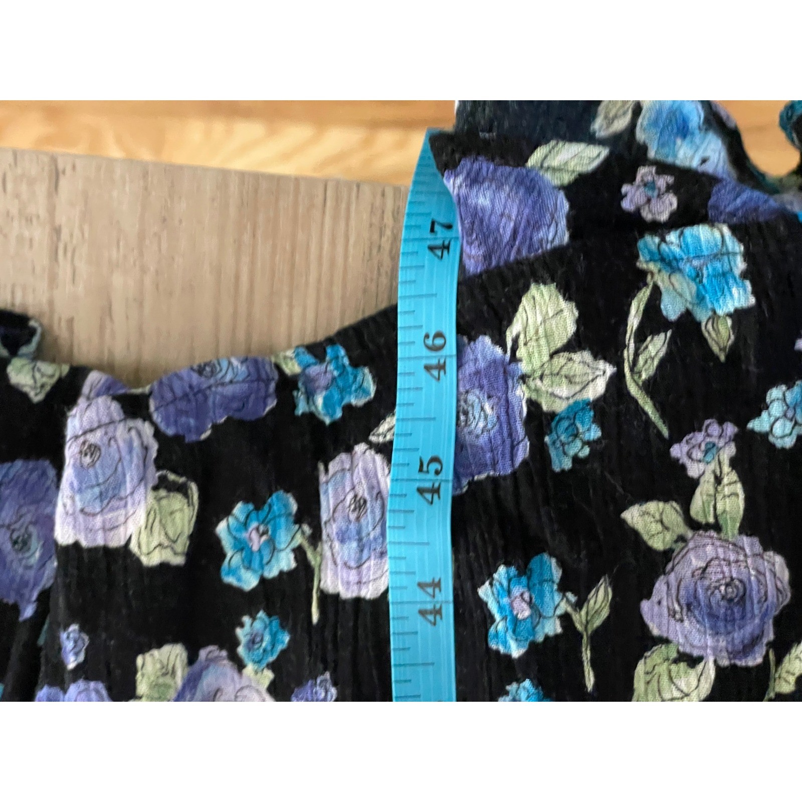 Petite Jazz Floral Maxi Dress 8 Black Purple Blue Vintage 90s Grunge Cottagecore