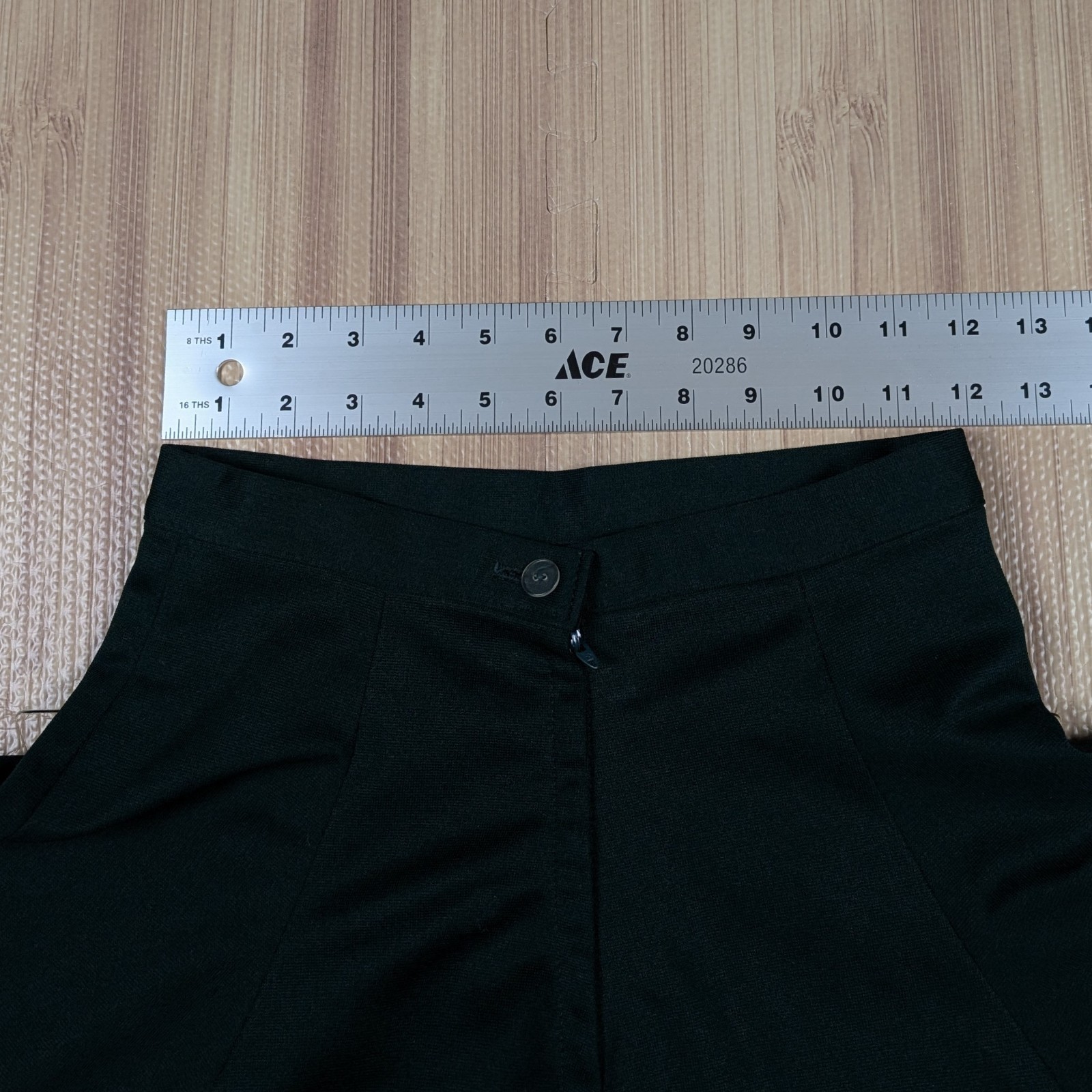 Vintage 70s Cheerleader Skirt Size 14 Waist 24 DEHEN Knit Cheer Green/White