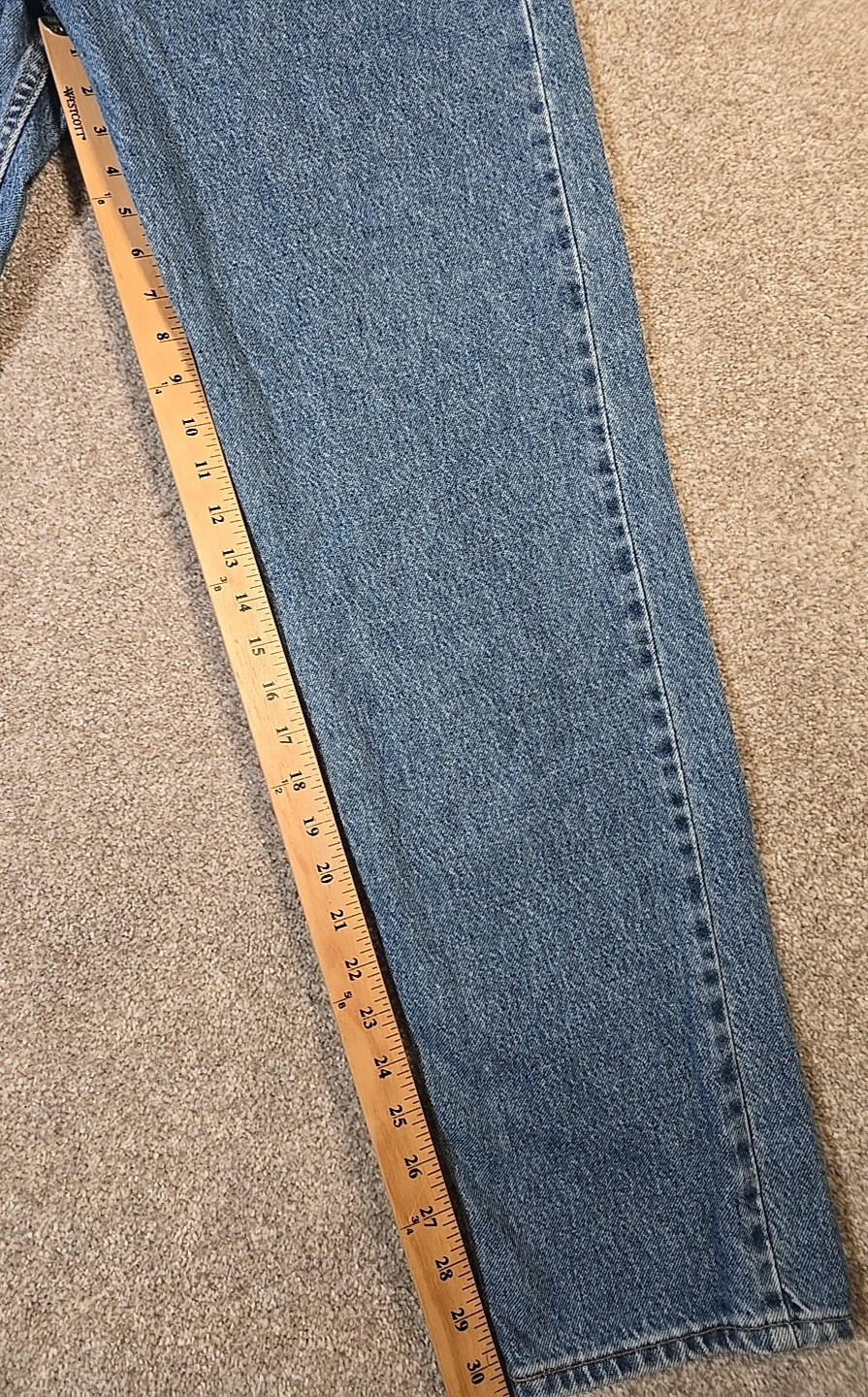 Levi’s 962 Vintage Loose Fit Straight Med Wash Orange Tag USA Made Juniors 11 M