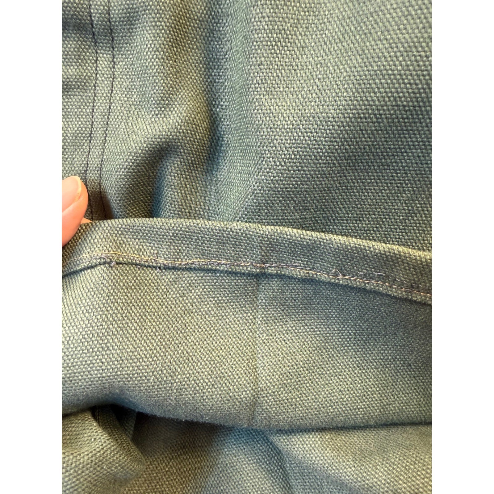 Vintage Levis Olive Green Hopsack Shorts 36 High Rise Men Women Big E Gorpcore