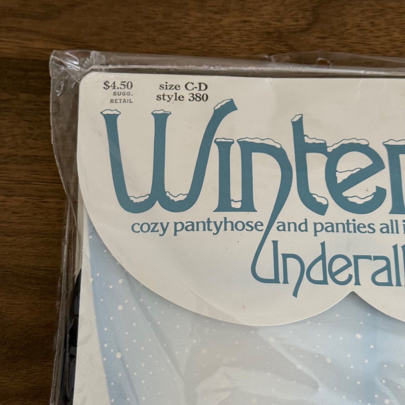 Hanes Winteralls Underalls Pantyhose Navy Blue Size C-D Style 380 Vintage NEW