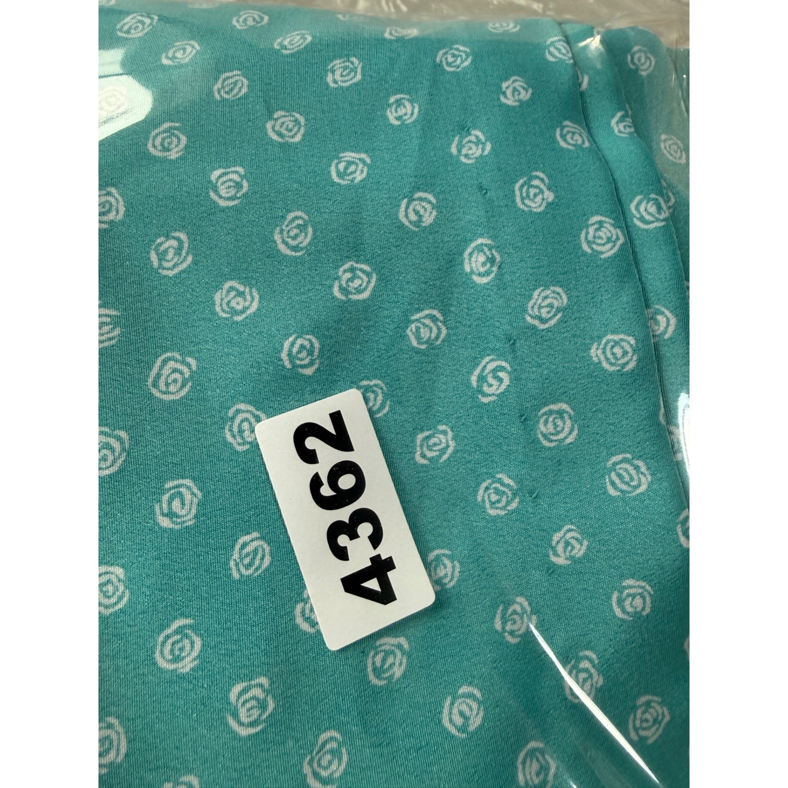 Pellini Petites Von Bramlett Vintage 80s Teal Rose Floral Midi Dress 9/10 USA