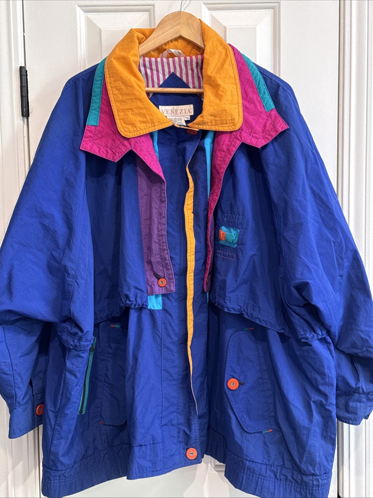 Venezia 80s Colorful Jacket 26/28 90s Vintage