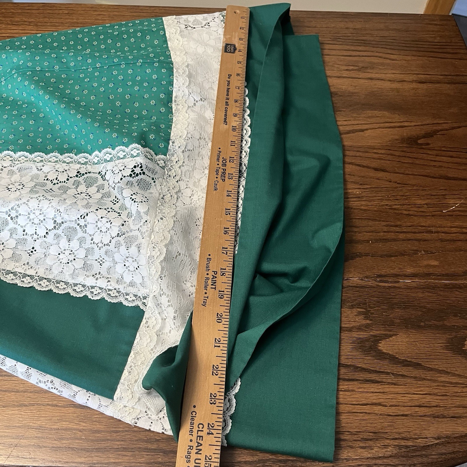 Vtg Carefree Fashions Lace Floral Panel Skirt Cottagecore Boho Peasant Prairie