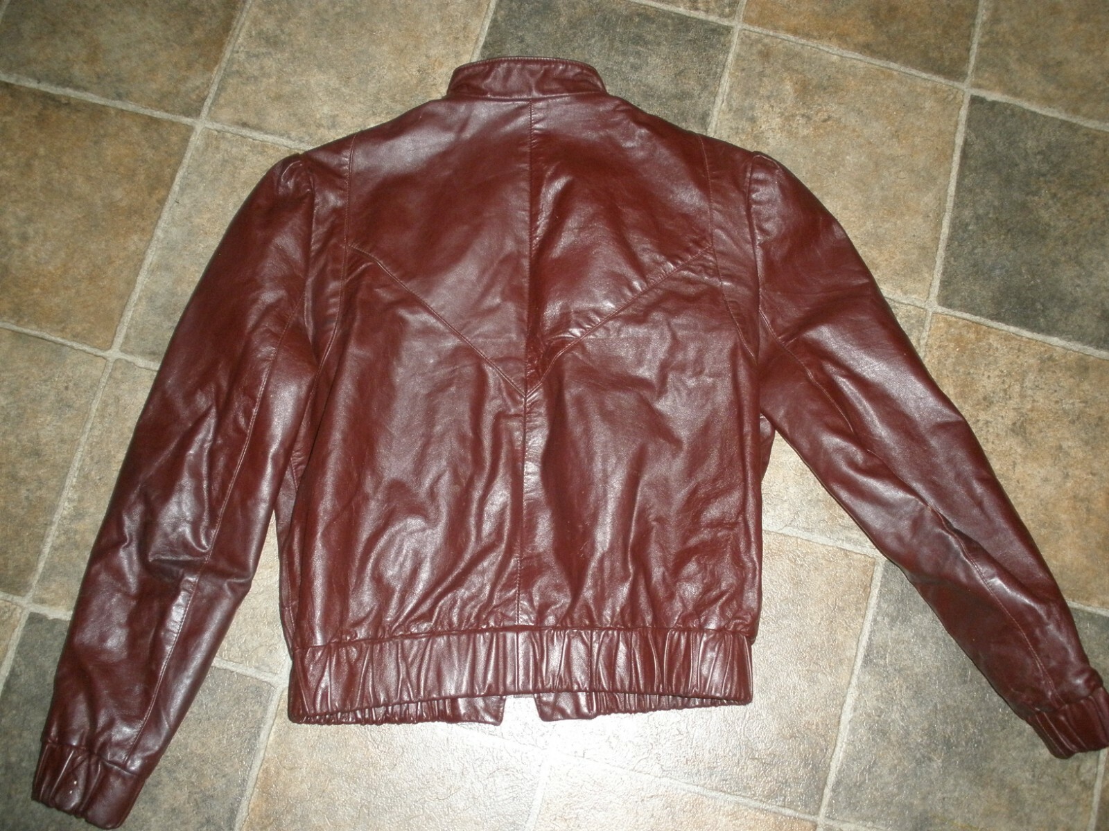 Vintage Woman’s Leather Jacket Northside Fashions USA Size 12 Maroon
