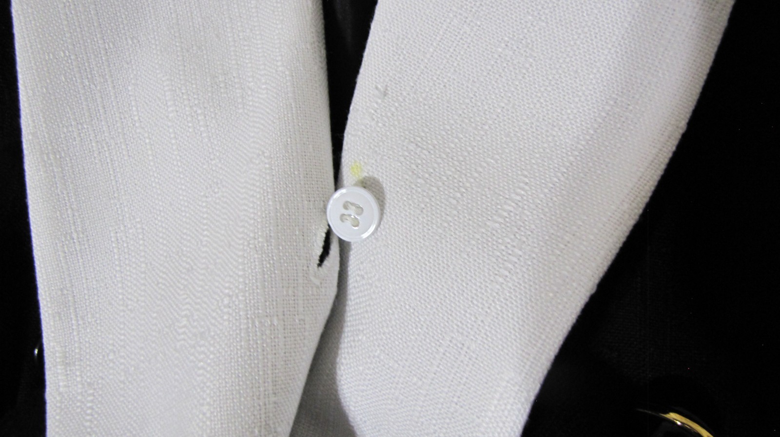 VTG Kasper for ASL Black Dress Straight Wrap White-Collar Short-sleeve Wm .12