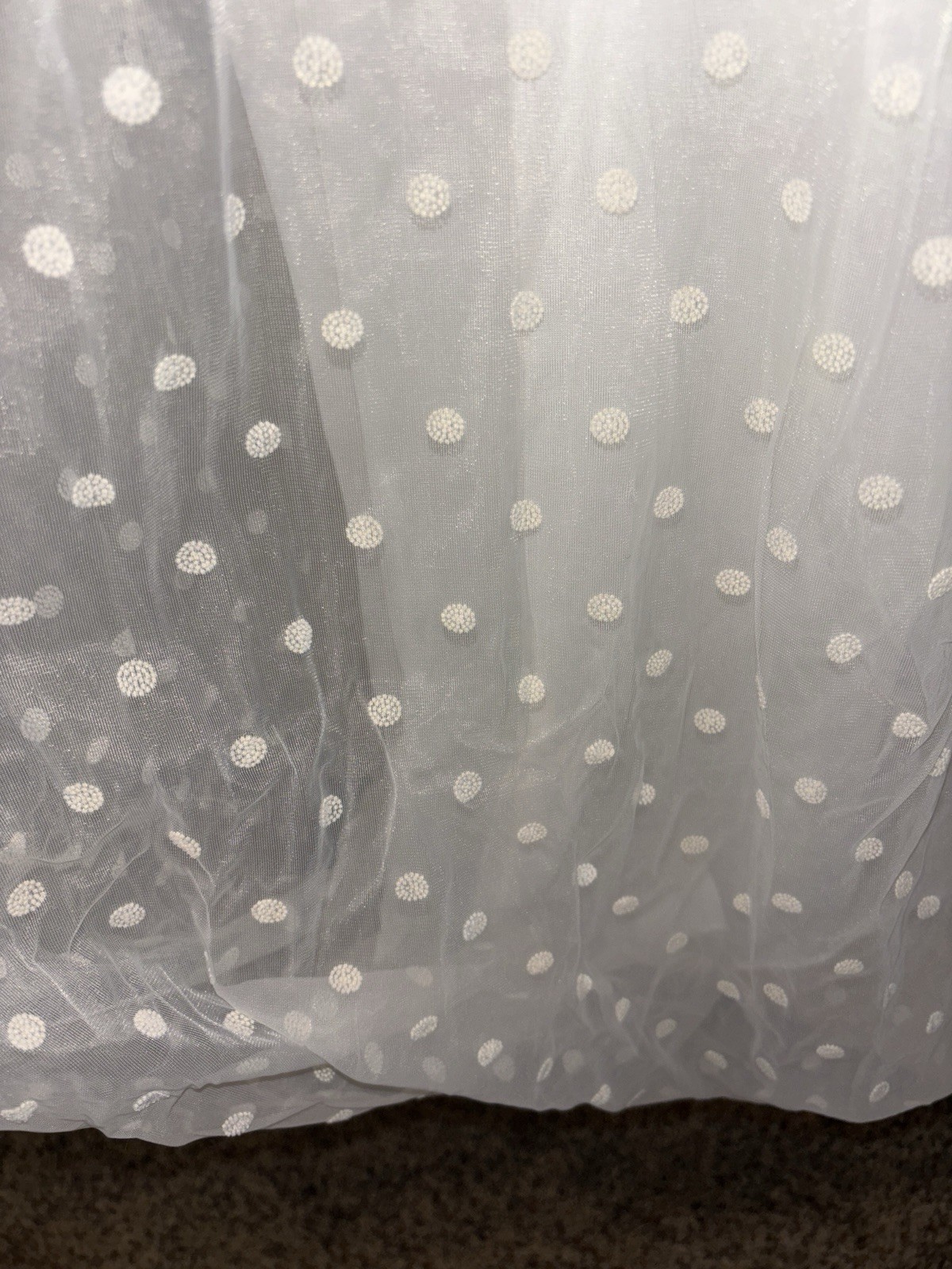 VTG 60s Lisette By Al Sterling Peignoir Set Polka Dot Sheer Chiffon Boudoir Sexy