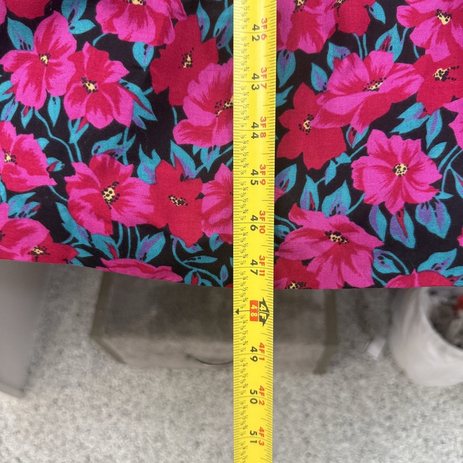 VTG Expo Dress Women’s 6 Floral Cottagecore Prairie Peasant Smocked Drop Waist