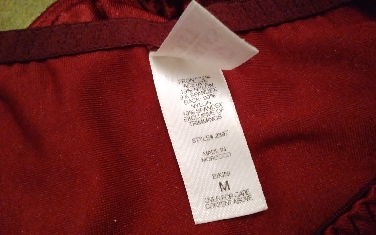 Panties Vintage 1997 VICTORIA’S SECRET Burgandy VELVET Bikini Panties Size Med