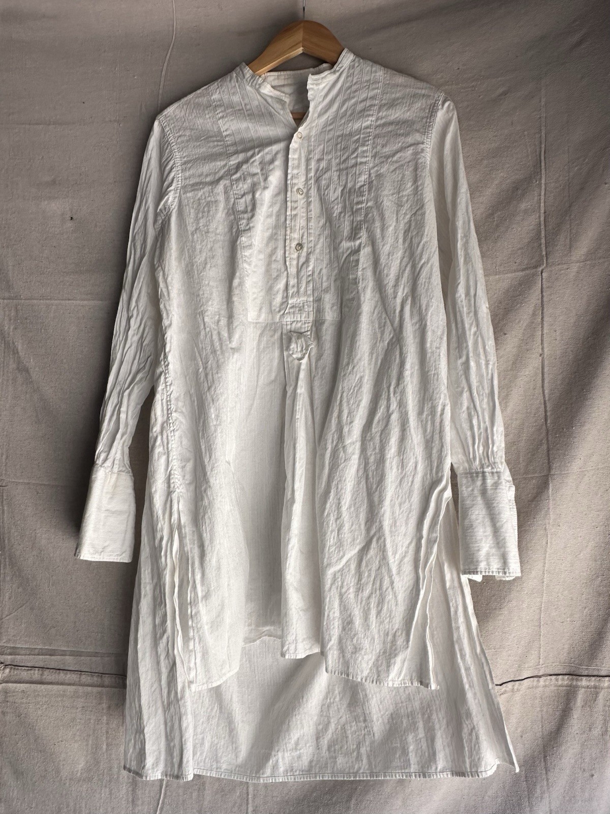 Resale Lot French Antique Dress Blouse Chemise 1900s White Cotton Womens S M L