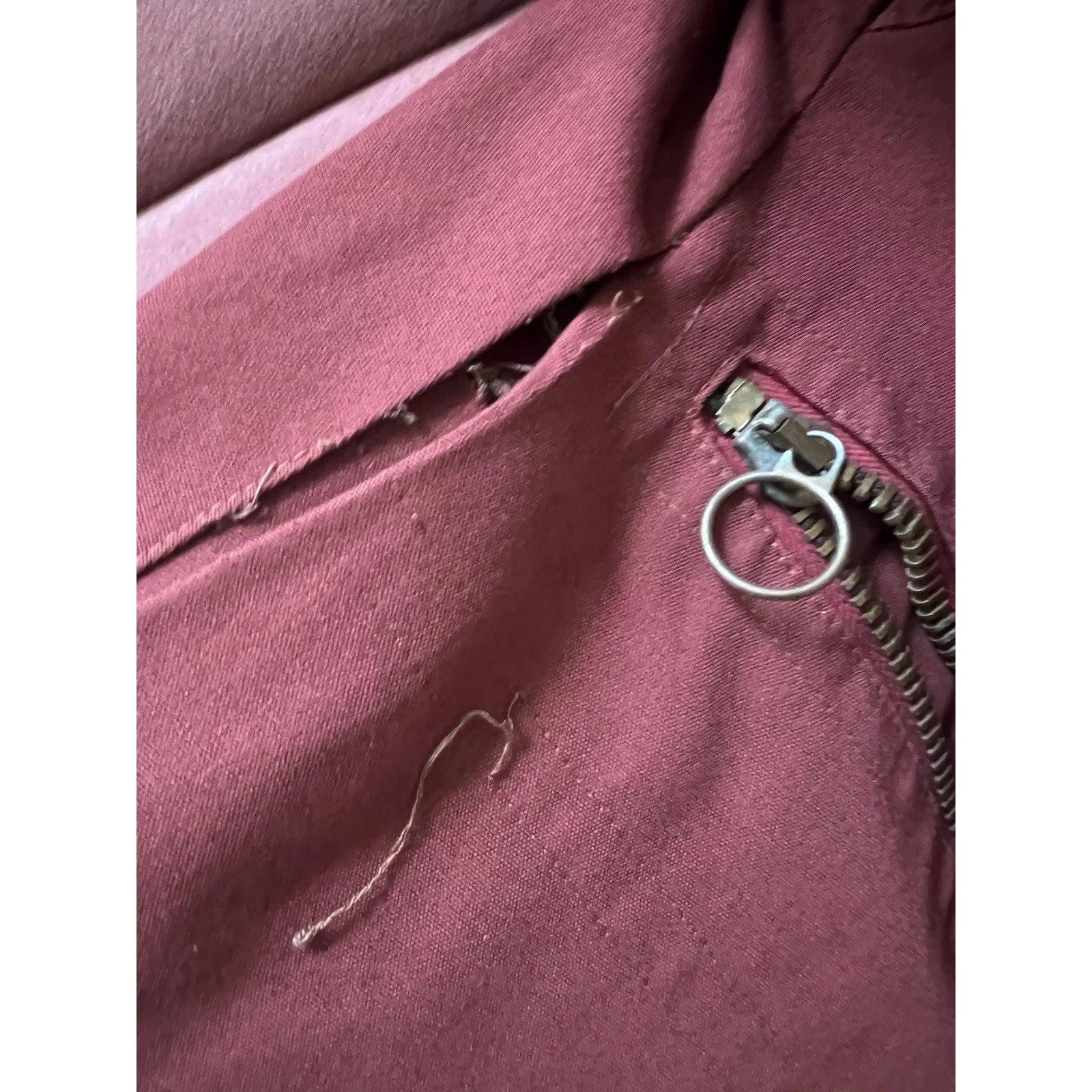 VTG Bonnie Cashin for Russ Taylor Trench Coat Burgundy Plaid Swing Long Large