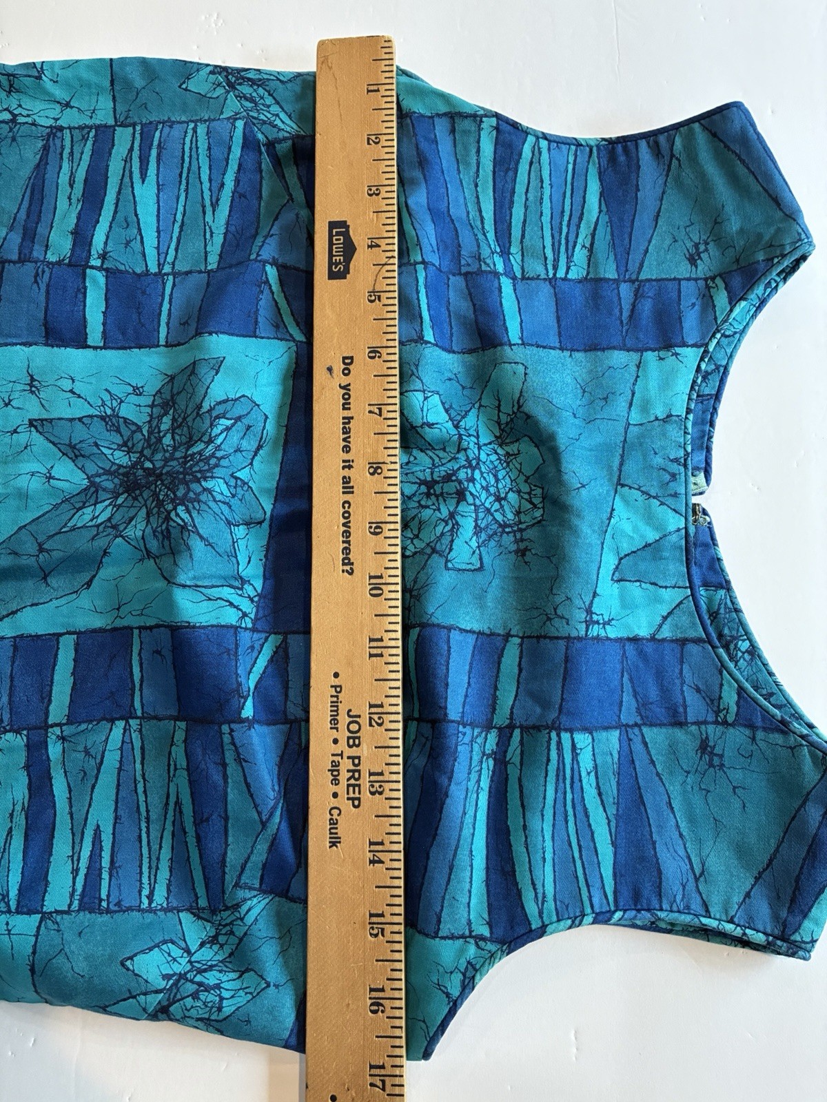 Hawaiian Creations Sleeveless Dress By Stan Hicks, Vintage, Sz Small, Turquoise
