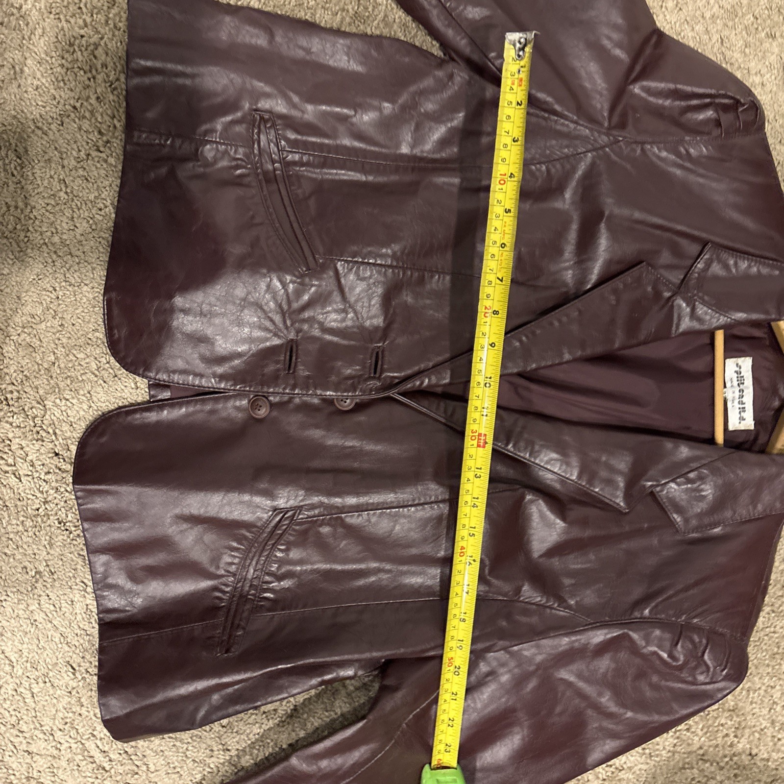 Vintage Split End Ltd Women’s Leather Jacket sz 22 brick red/Burgundy 2 button