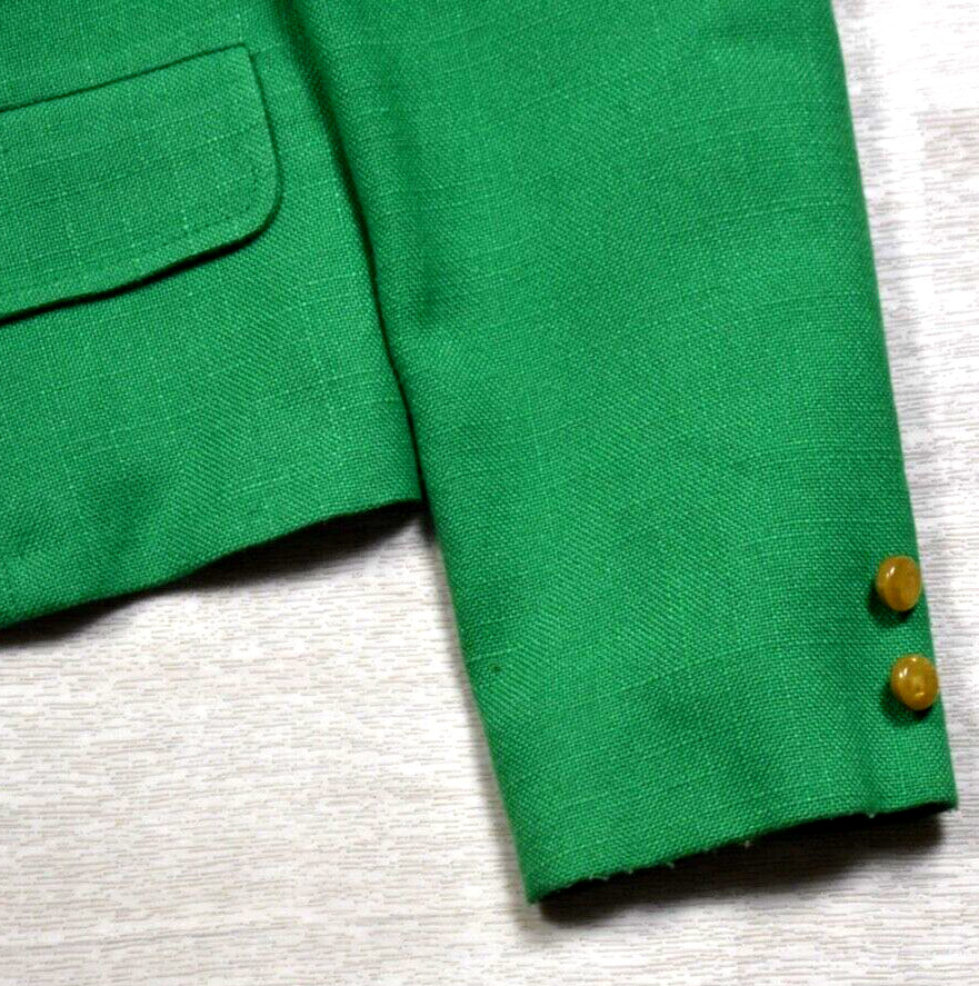 60s Swingles Blazer Suit Jacket Career Preppy Academia Old Money VTG 1960s Green