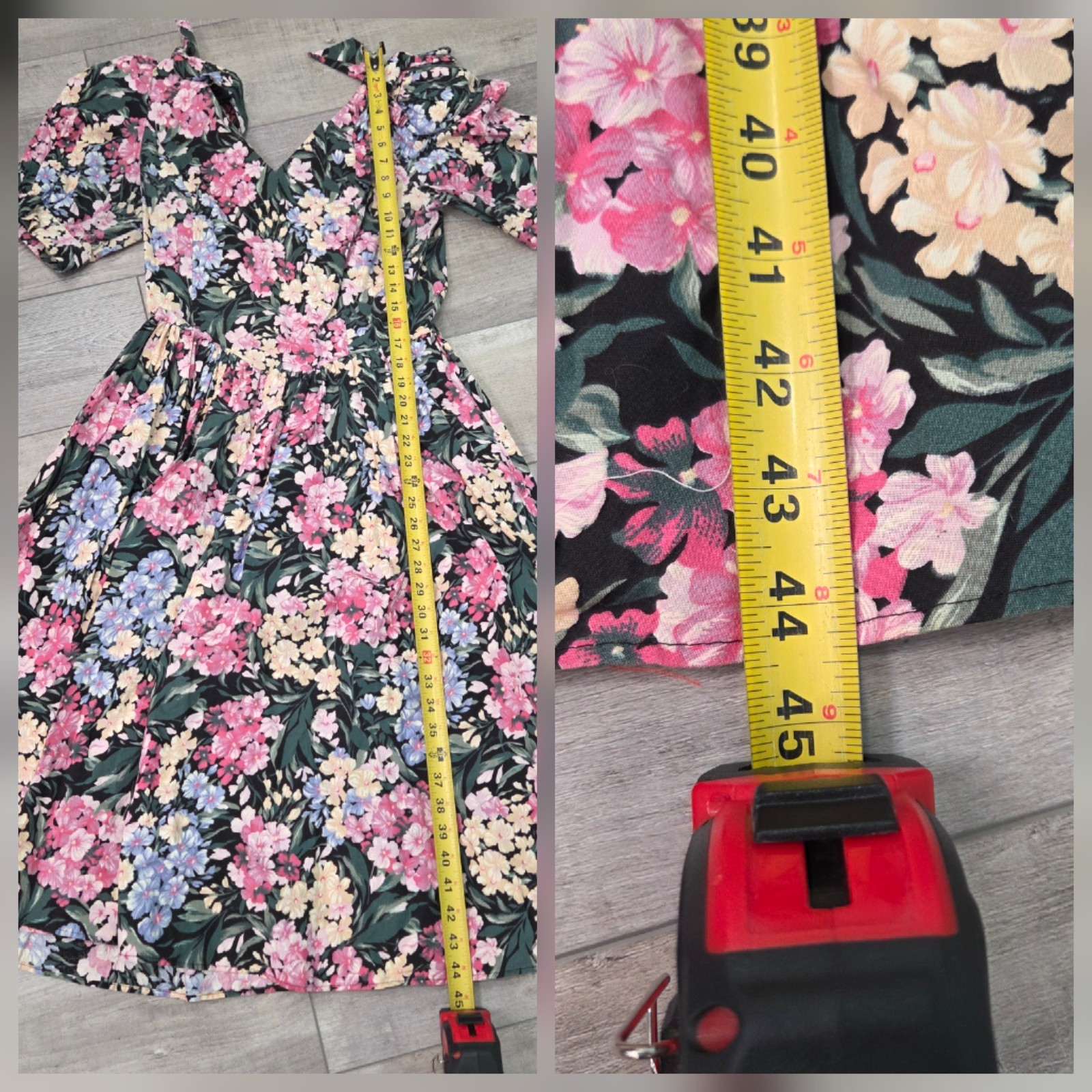 90’s Vintage Country Romance Dress Floral Sz S 5/6 Cottagecore Garden Tea Party