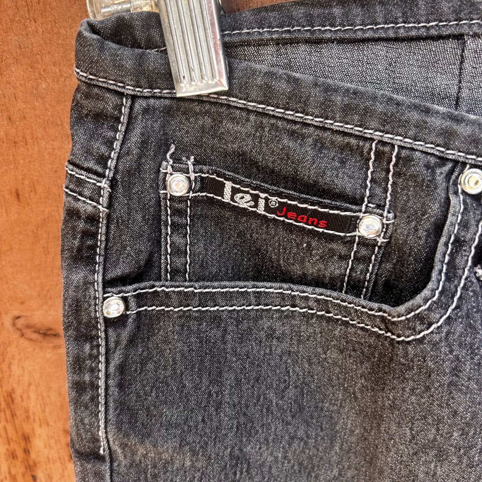 Lei Low Rise Flare Jeans Dark Wash Y2K Vintage Size 3