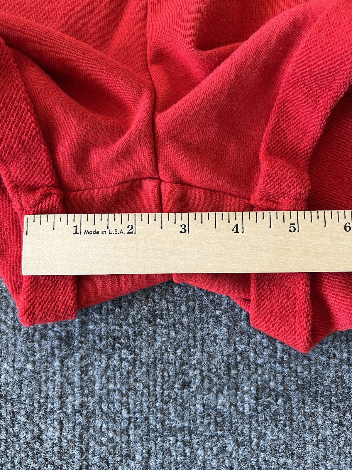Fila VTG Womens Jumper Hoodie Sweatshirt Shorts Half Zip Drawstring Waist Red L
