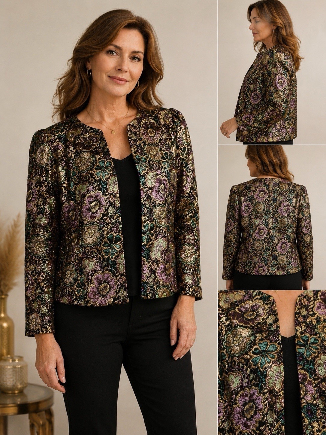 VINTAGE KATHERINE LINDSAY BY MATTHEW JACKET SIZE 20 Party Glam Fancy