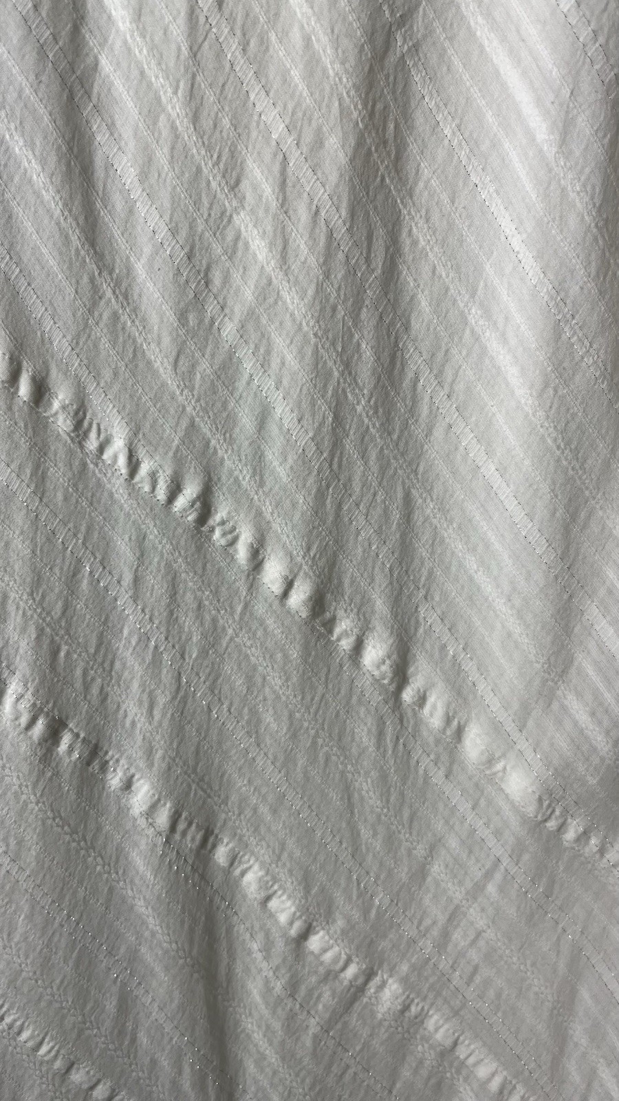 Peppermint Bay (Sz M) White Maxi Dress Trumpet Hem Sleeveless 100% Cotton