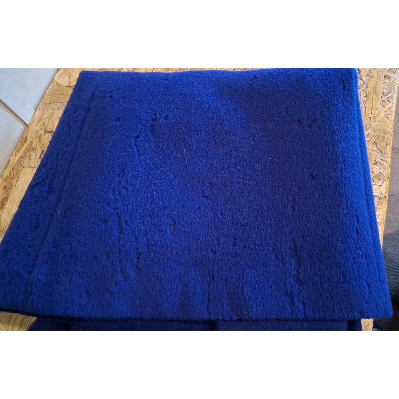 Vintage Forstmann Wool Coat Royal Blue Mink Fur Collar